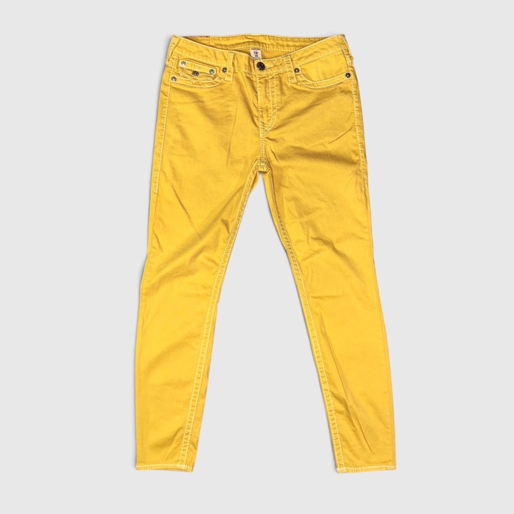 True Religion Super Skinny Pants - Women's - 33 - Yellow